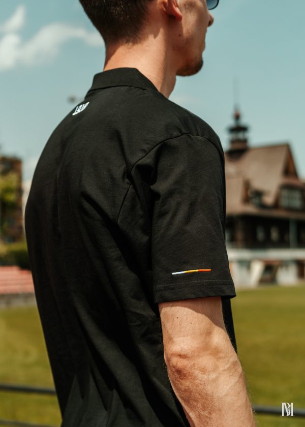 Koszulka Polo Czuwaj Przemyśl |  Czarna PRZEDSPRZEDAŻ - obrazek 2