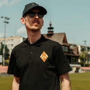 Koszulka Polo Czuwaj Przemyśl |  Czarna