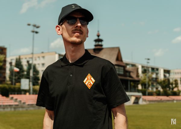 Koszulka Polo Czuwaj Przemyśl |  Czarna PRZEDSPRZEDAŻ